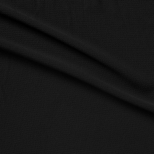 Bubble presenting the Black color version featuring soft light weight stretch crepe-weave polyester with spandex featuring great drape