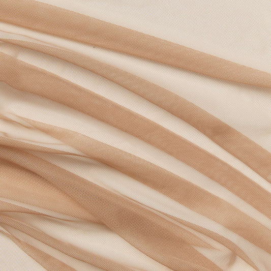Presenting Cherish a plain beige colored sheer pure nude fine nylon mesh