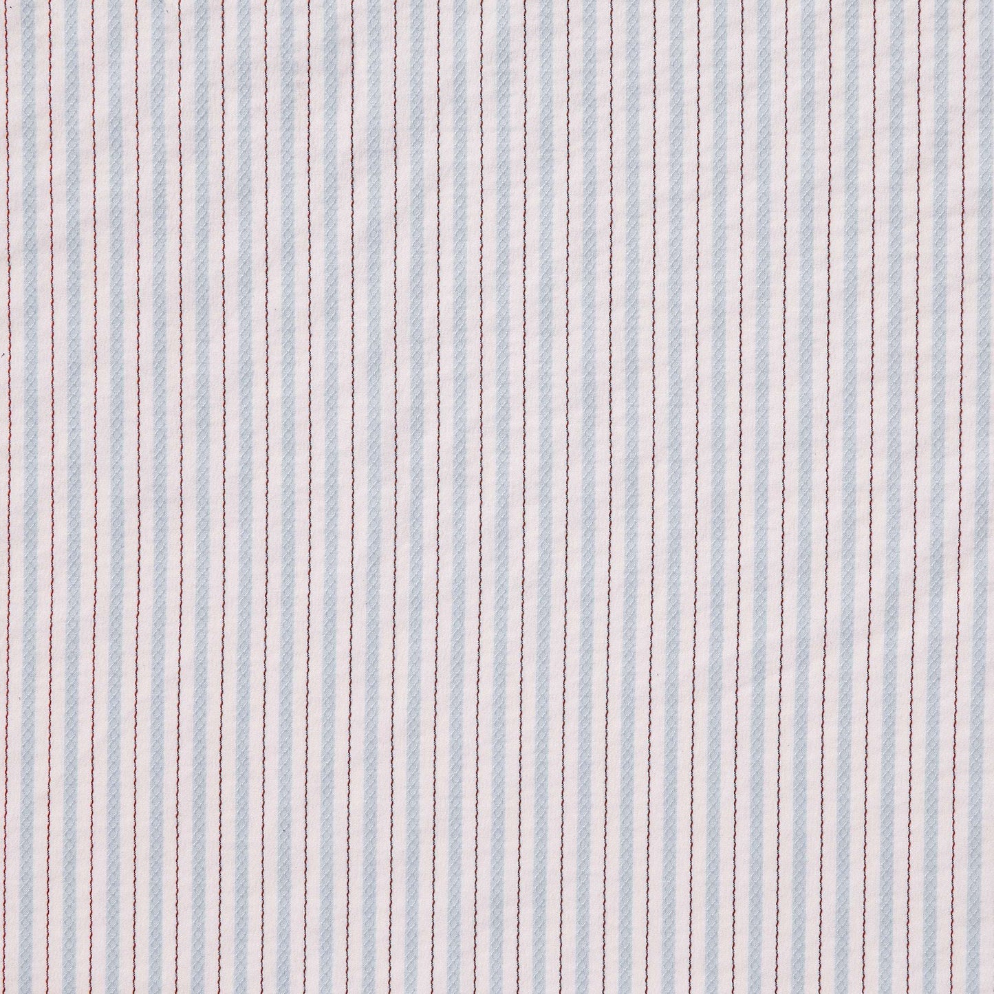 gap presenting the blue color version with Pencil striped stretch nylon and cotton with stitch detailing and good drape