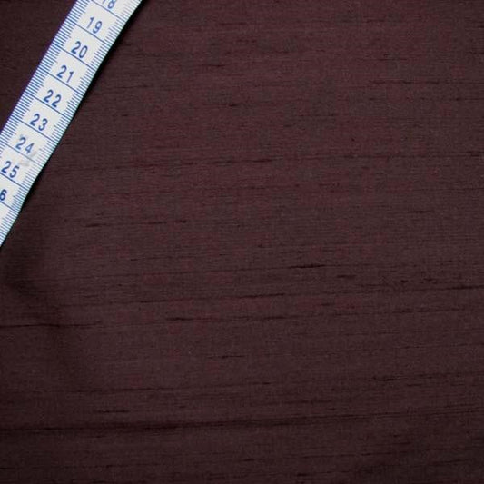Presenting the Silk Shantung  in an expresso color with a ruler
