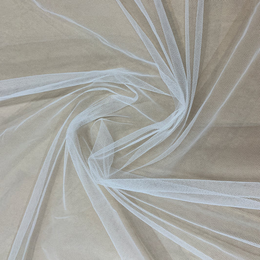 Displaying Angel Tulle an ivory colored sheer soft pure nylon tulle