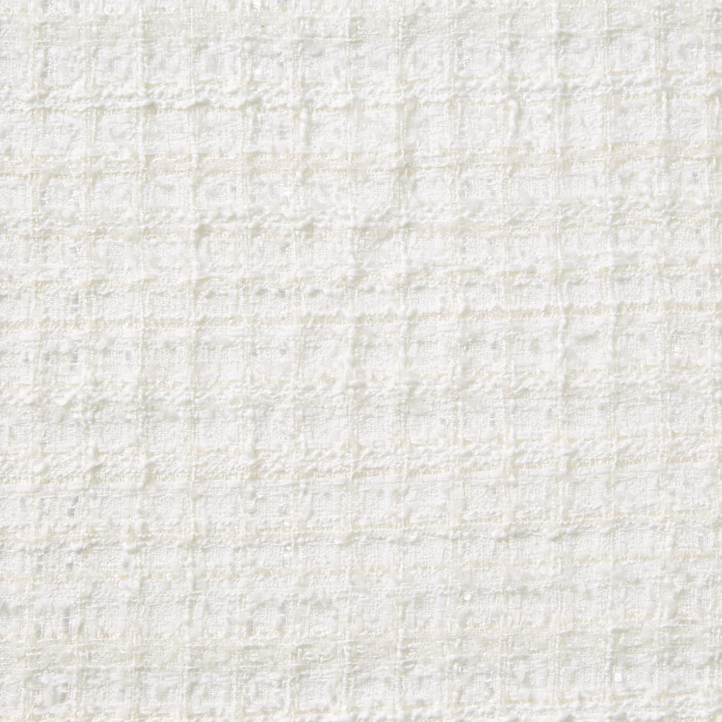 Presenting chanel look an ivory colored sophisticated textured tweed bouclé pure polyester with lurex thread