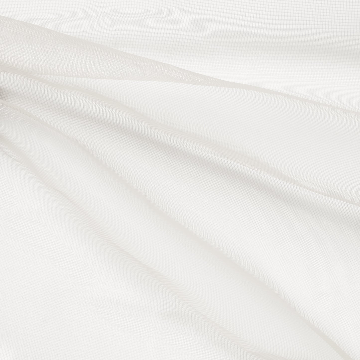 crinoline showing the ivory color version of a pure polyester stiff fine netting with subtle sheen