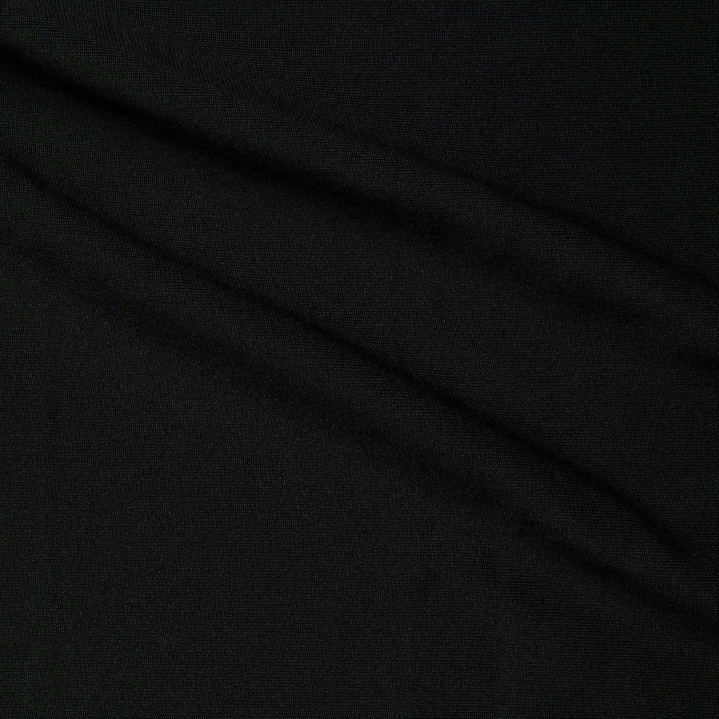 Showing custom knit a black colored gutsy heavy weight 2 way stretch polyester blended with spandex