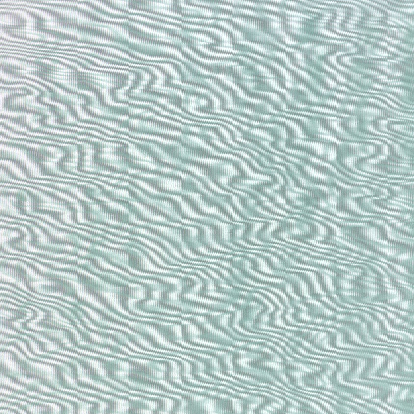 Elysee presenting the aqua color version of a crisp cool Acetate taffeta with moiré effect and full bodied drape
