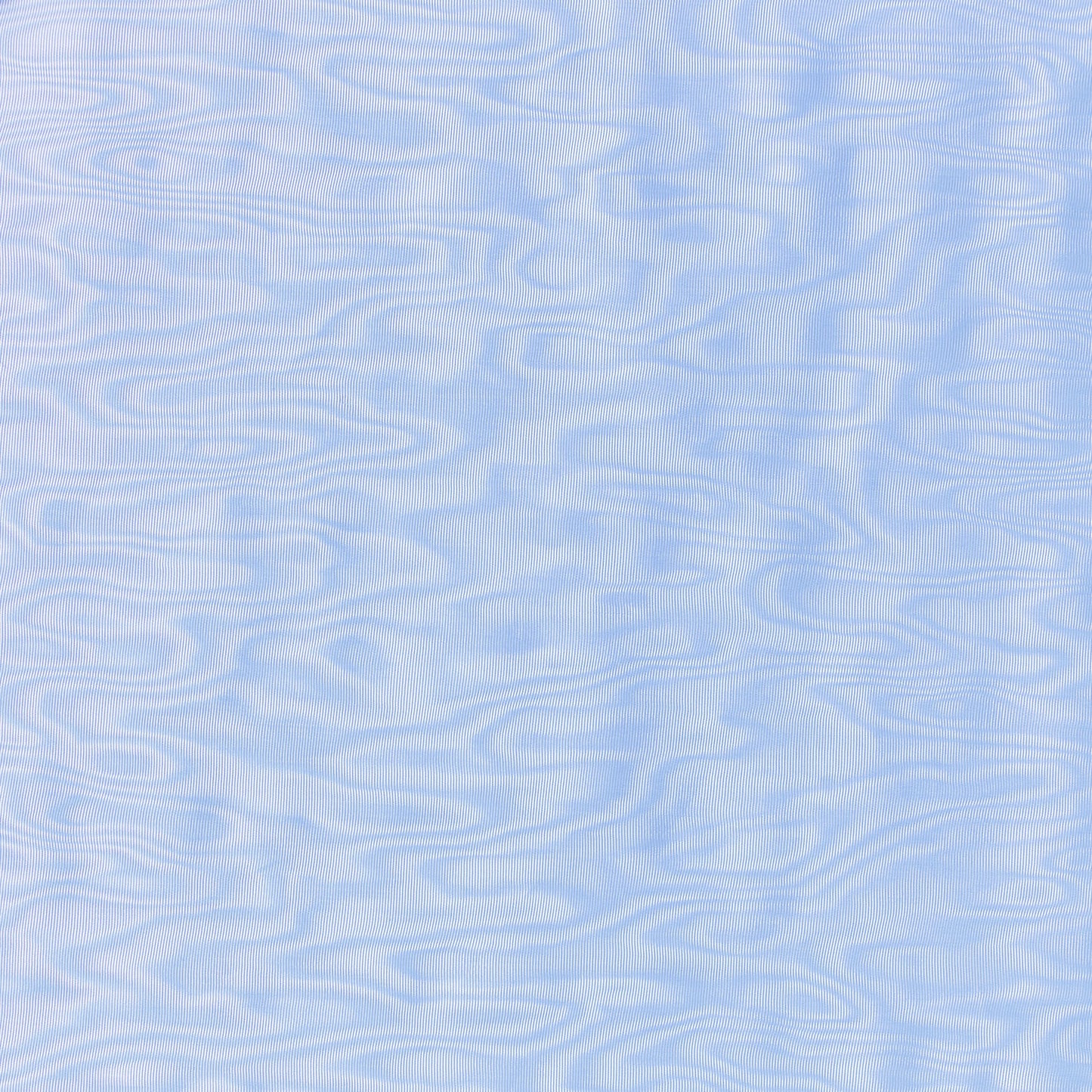Elysee presenting the sky color version of a crisp cool Acetate taffeta with moiré effect and full bodied drape