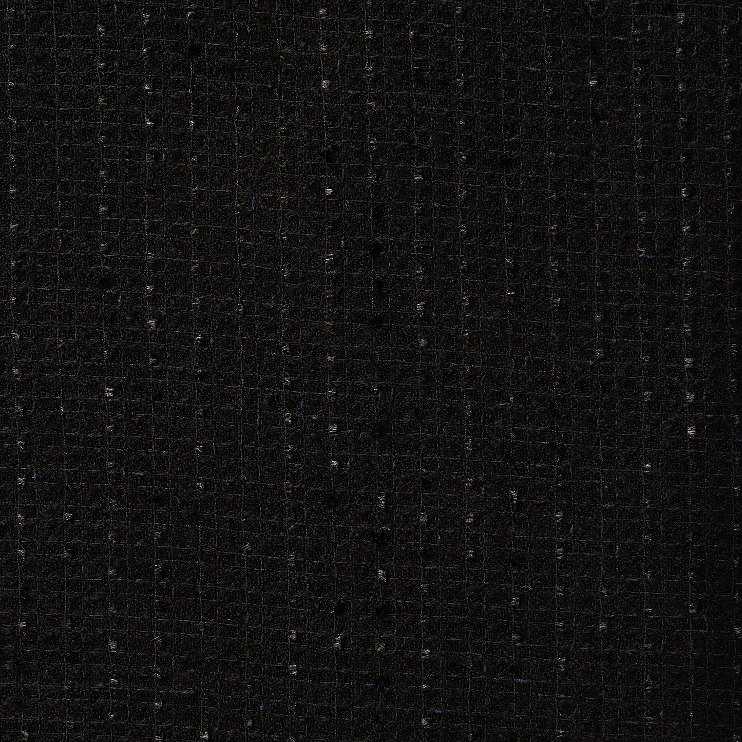 Eyelash presenting the black color woven yarn dyed tweed Acrylic blend for suiting