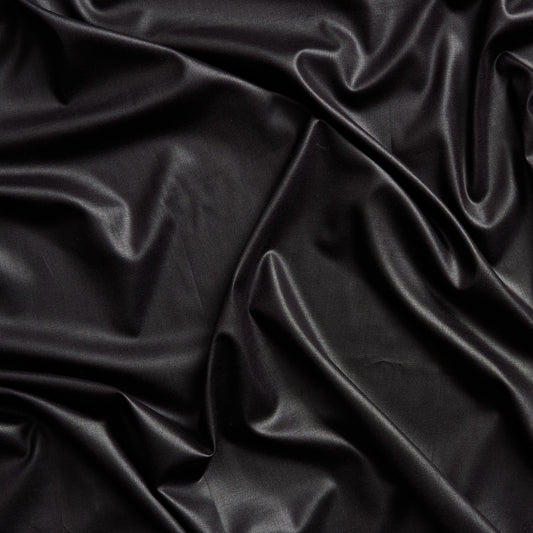 Displaying Flex Black colour stretch viscose blended with spandex