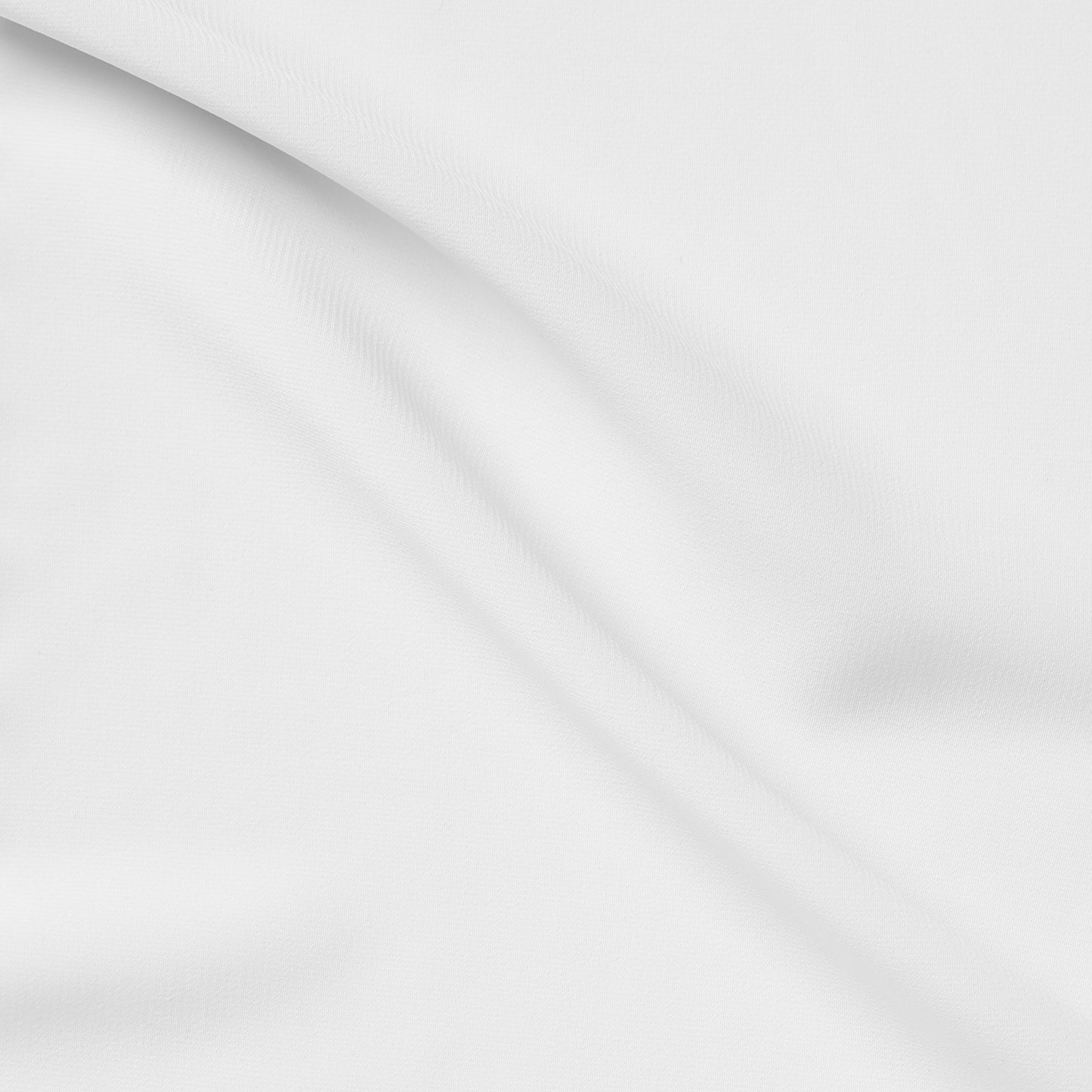 fortune presenting the white color version with smooth stretch polyester blended and spandex featuring fluid drape