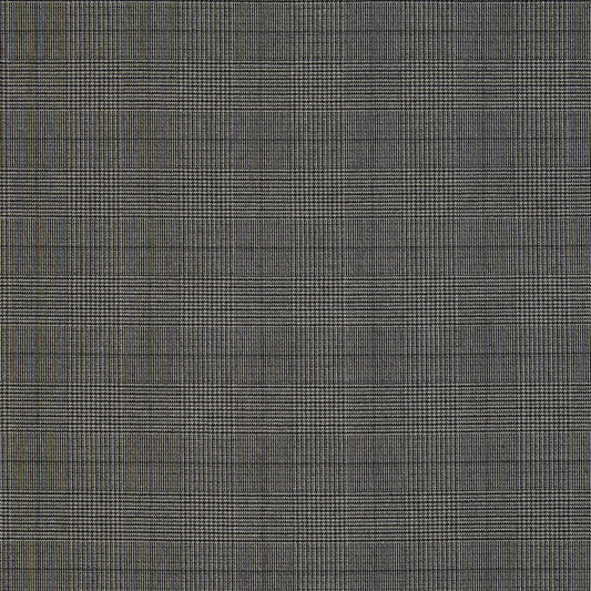 Presenting hiland an onyx colored fabric featuring Yarn dyed check polyester and rayon with spandex featuring stretch with moderate drape