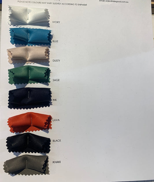 Presenting the Sakura Color Card with swatches