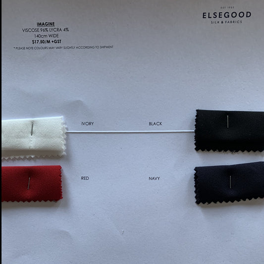 Displaying the Imagine colour swatch