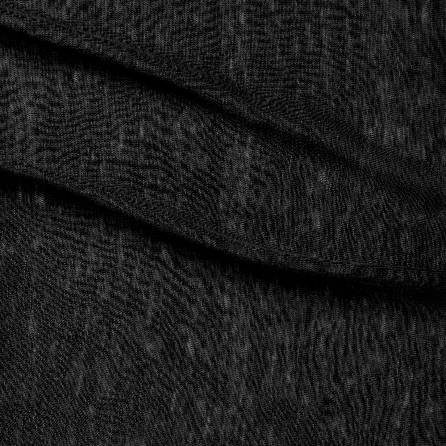 linen knit presenting the black color version of a pure lightweight linen with fluid drape