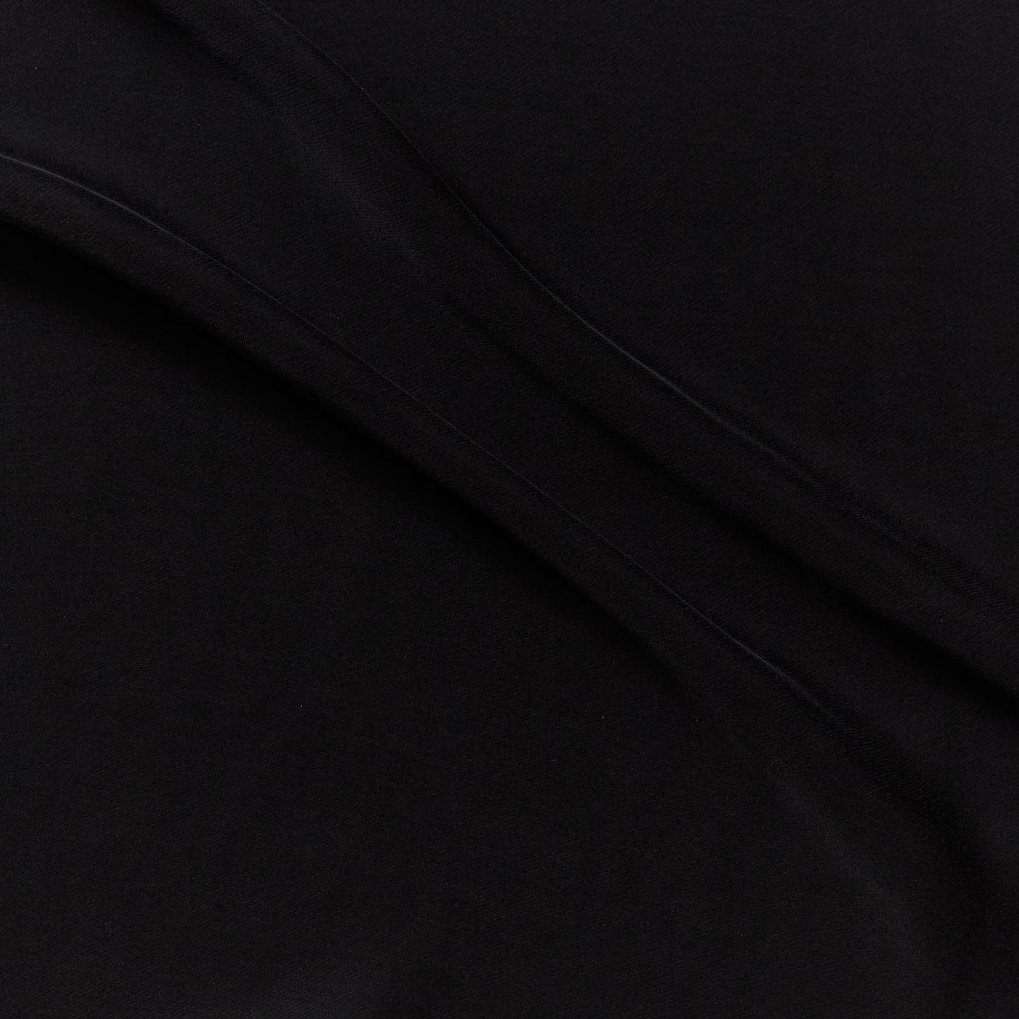 luxe presenting the black color version of a semi-opaque pure silk chiffon