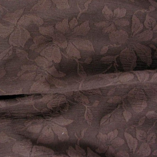 Presenting liliy a bark colored fabric in a classic floral jacquard stretch cotton polyester and spandex