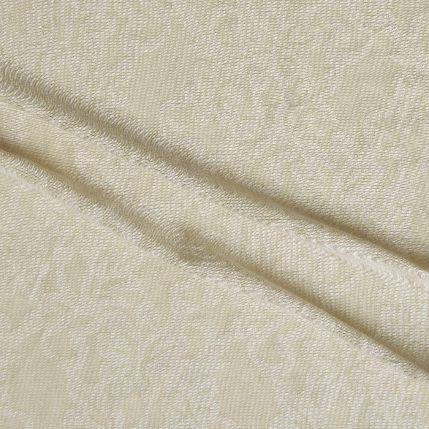 maui presenting the sand color version of a floral burnout print on polyester and rayon stretch jersey knit