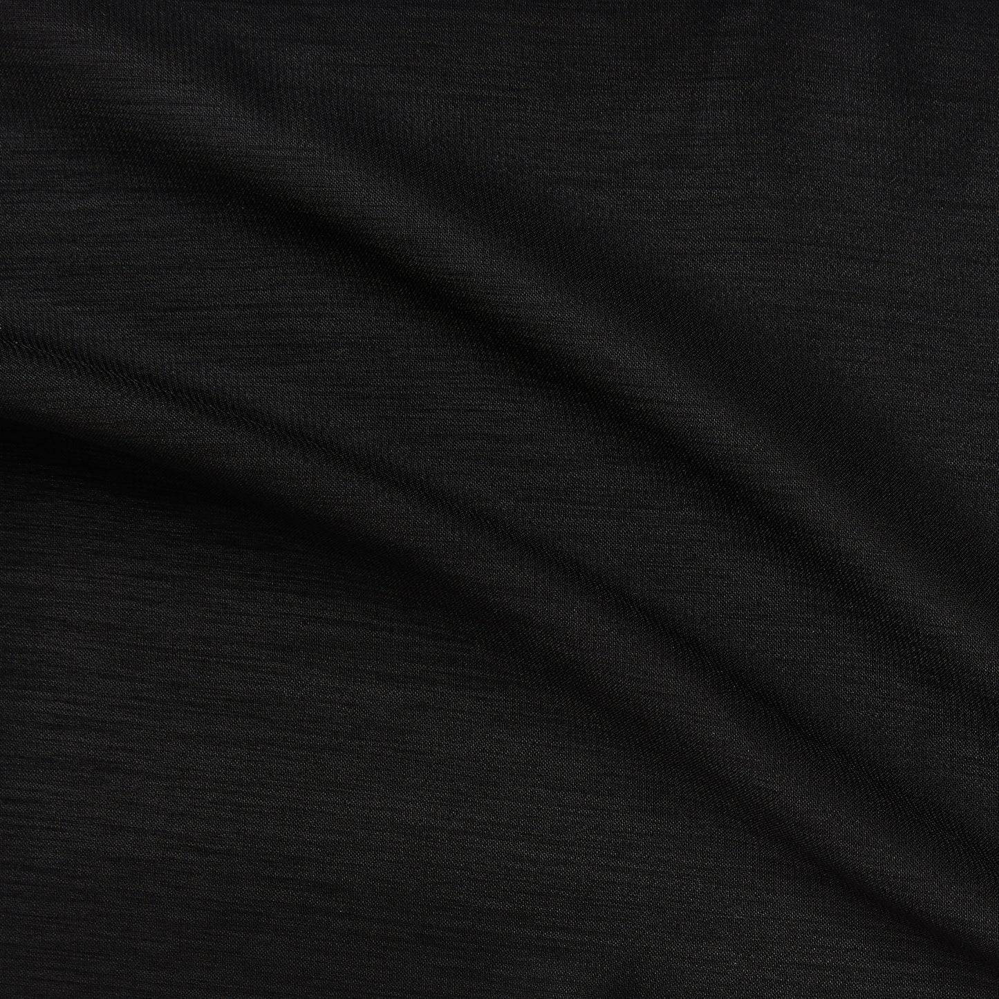 minaret displaying the black color version of a Light-weight cool handle soft pure polyester with fluid drape and textured lines