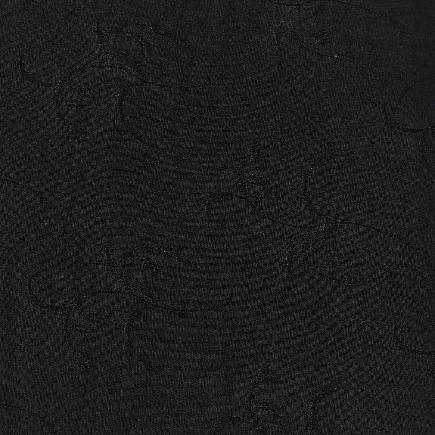 myth presenting the black color version of a light weight floral jacquard pure rayon georgette with good drape