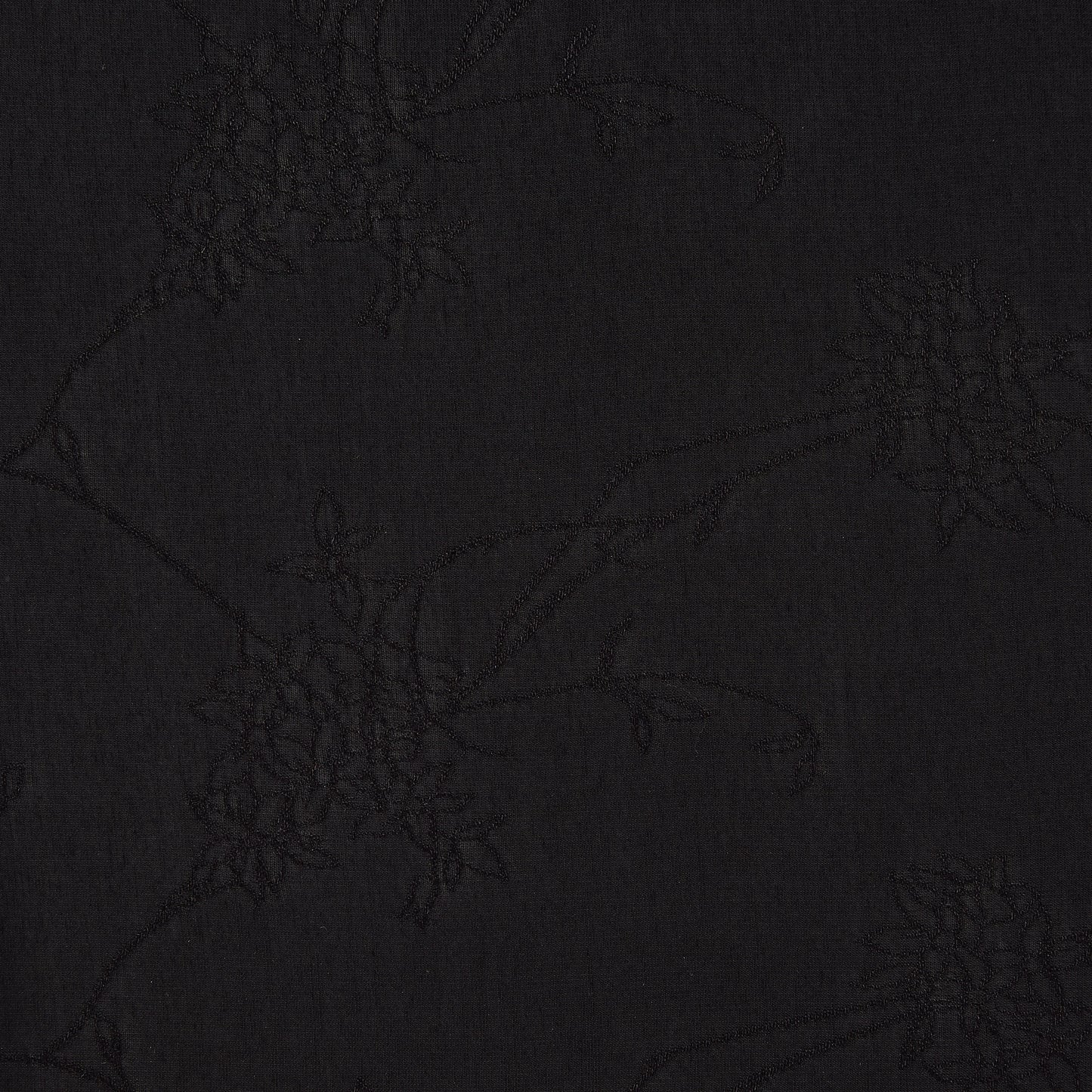 replay exhibiting the navy color version of a soft pure rayon georgette featuring a subtle floral pattern jacquard and good drape