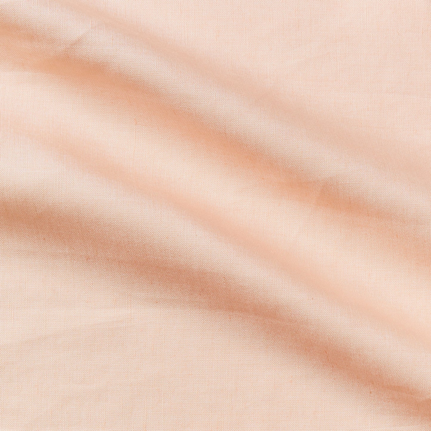 runaway exhibiting the coral color version of a linen and rayon blend with soft hand feel and featuring moderate drape