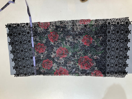 Presenting the scale of pattern on fabric for Rosalie