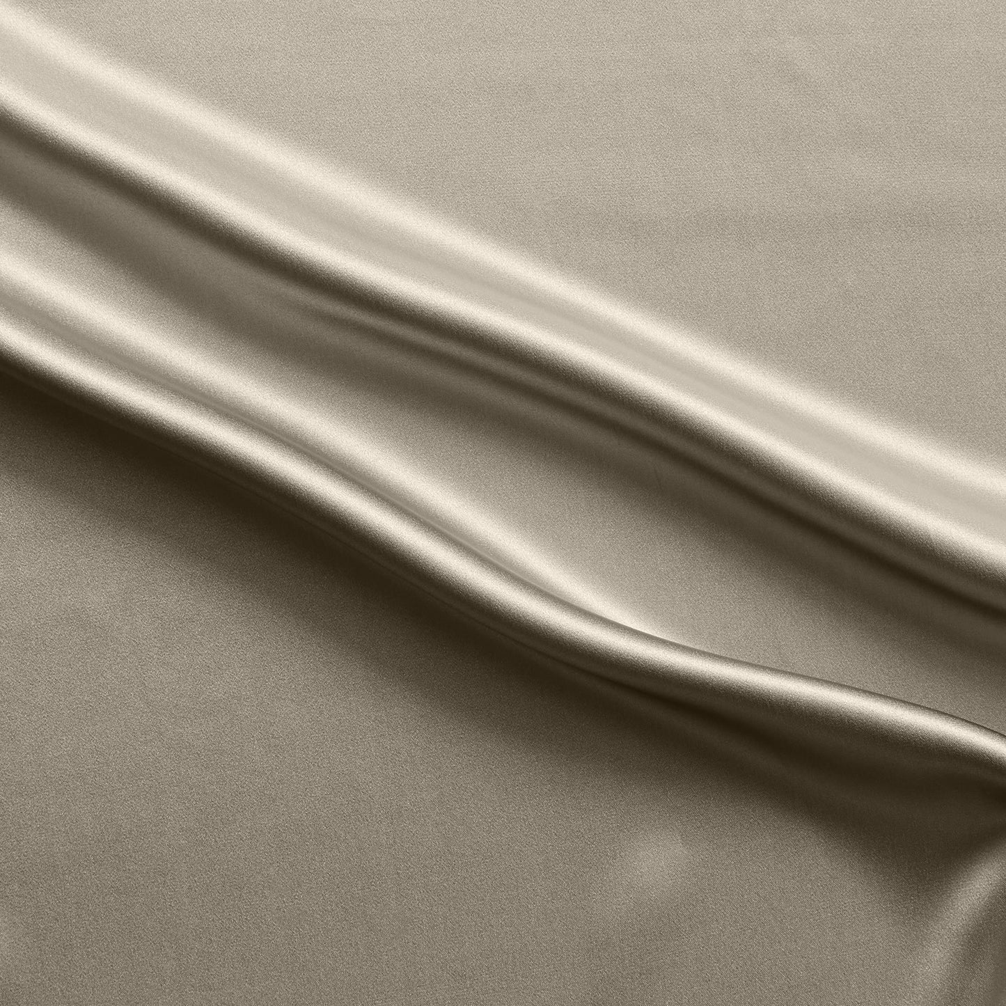 Silk Satin presenting the Stone color version of a Soft Pure mulberry silk with natural sheen and fluid drape