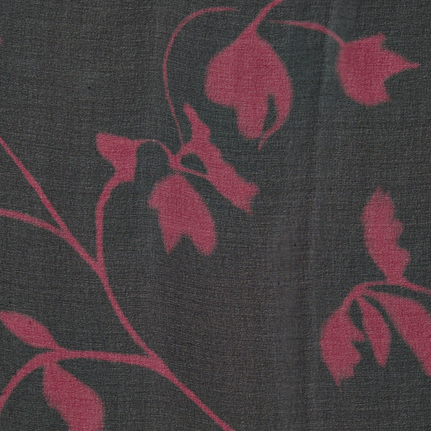 sublime presenting the floral print on black color version of a sheer pure silk georgette with fluid drape