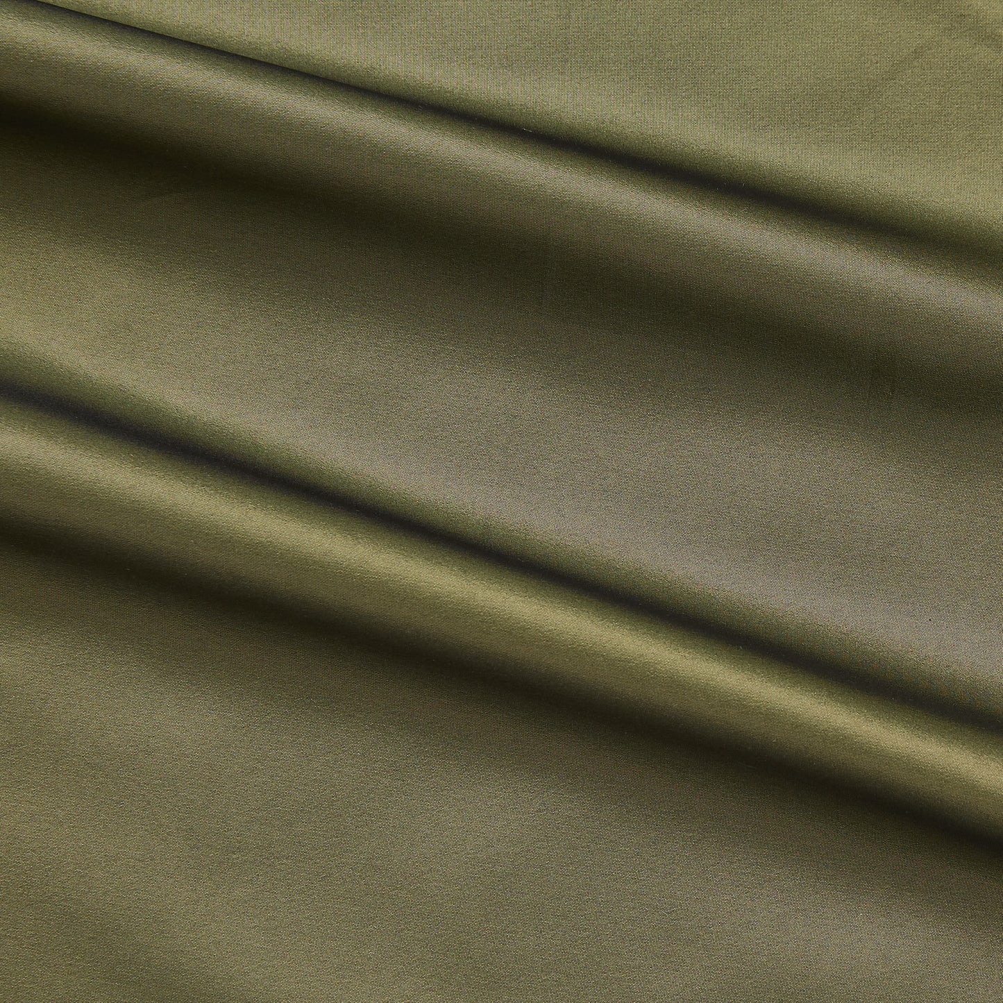 Tatler presenting the Olive color version of a pure Polyester crisp smooth and lightweight shot taffeta with lustre