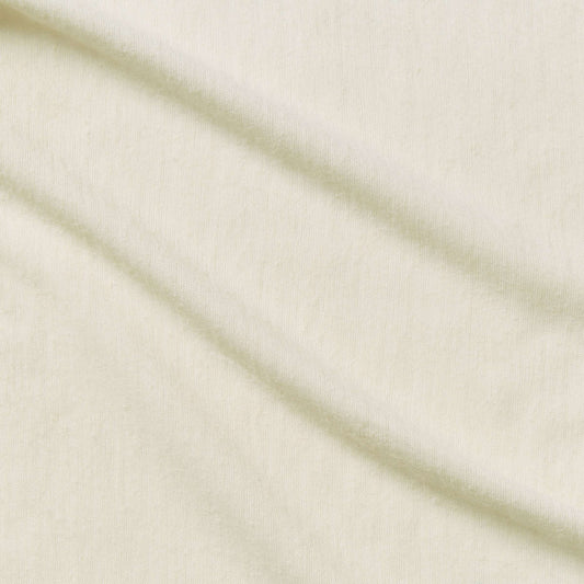 angora presenting the ivory color version with stretch knit warm angora hand feel from a acrylic and polyester blend