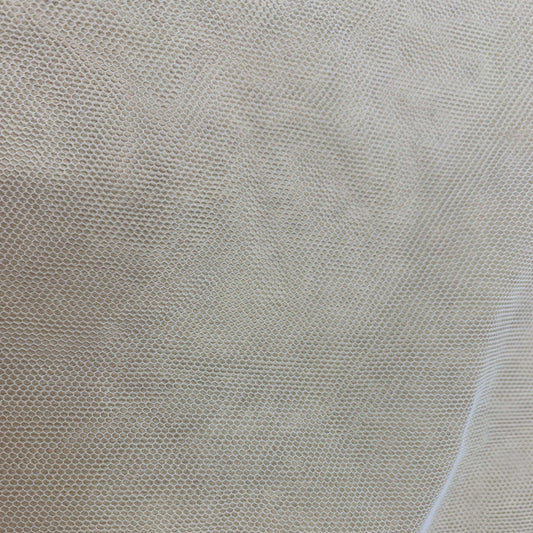 Presenting Angel Tulle an ivory colored sheer soft pure nylon tulle in close up