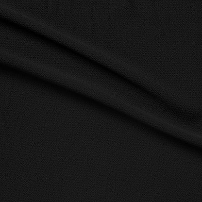 Bubble presenting the Black color version featuring soft light weight stretch crepe-weave  polyester with spandex featuring great drape