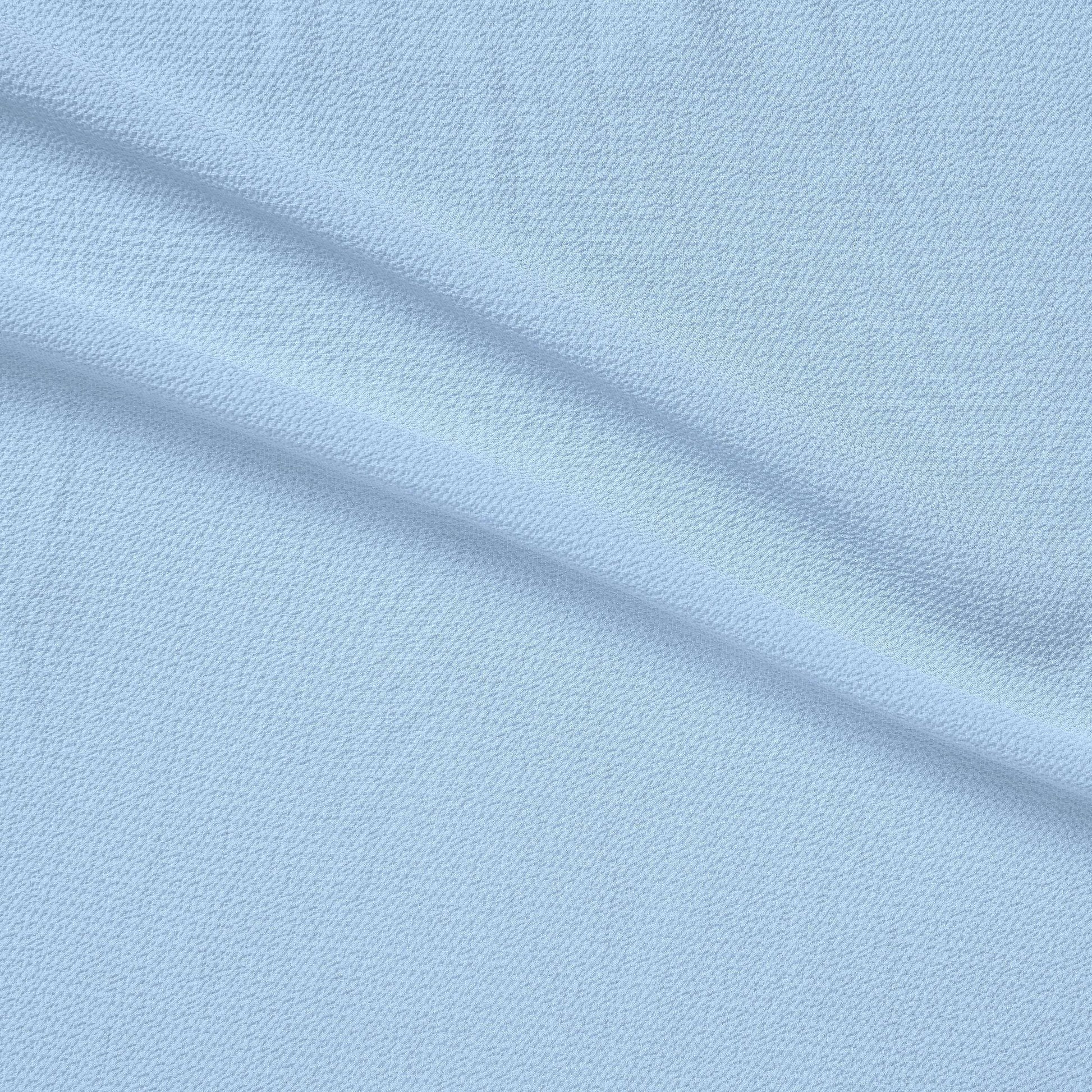 bubble presenting the blue color version featuring soft light weight stretch crepe-weave polyester with spandex featuring great drape