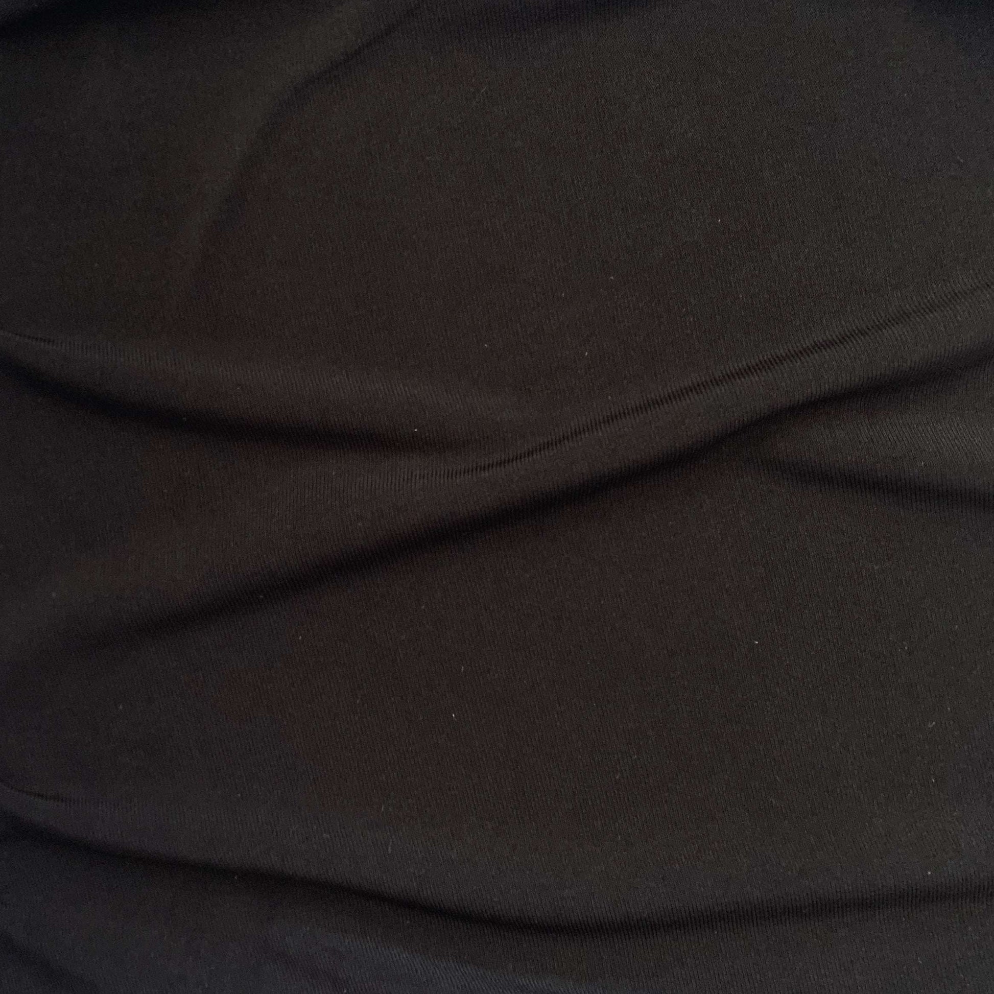 cavalli presenting the black color version with stretch smooth fine knit jersey polyester with added spandex