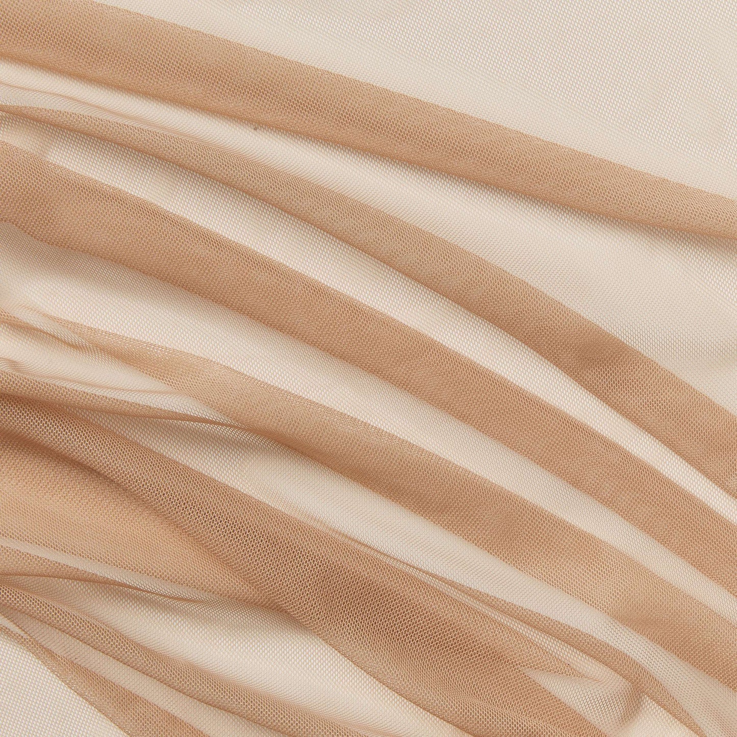 Presenting Cherish a plain beige colored sheer pure nude fine nylon mesh 