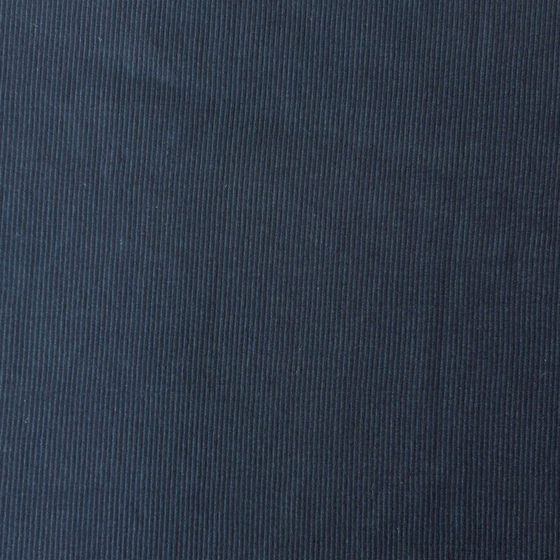 Cotton Rib presenting the Black version of a heavyweight fine pure cotton fabric