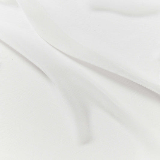 silk crinkle chiffon showing the natural color version of a sheer soft pure silk with textured yoryu weave and fluid drape