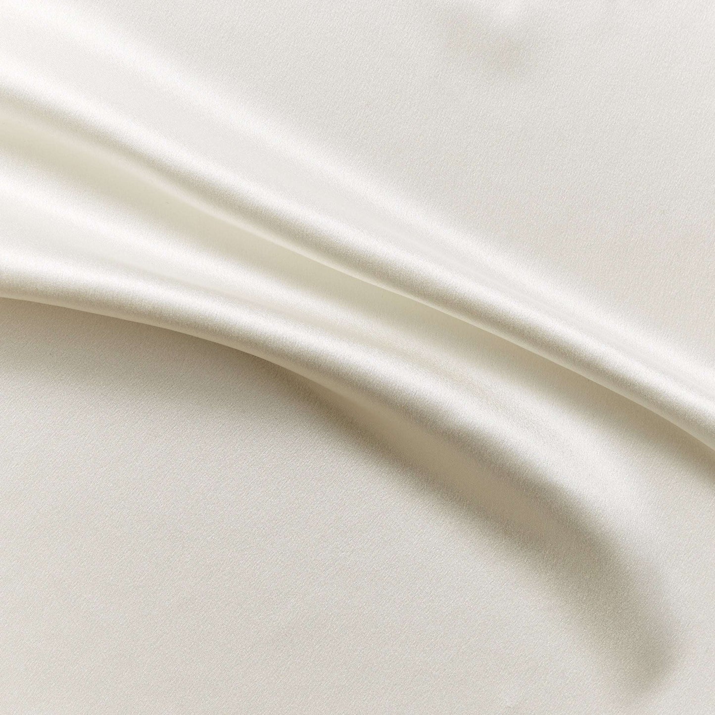 Eternity presenting the natural color version of a heavy weight pure mulberry silk satin with fluid drape