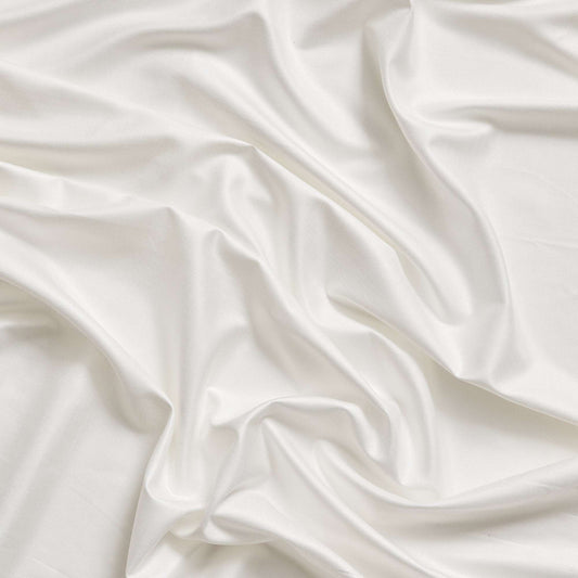 Flex showing the Ivory colour version stretch viscose blended with spandex