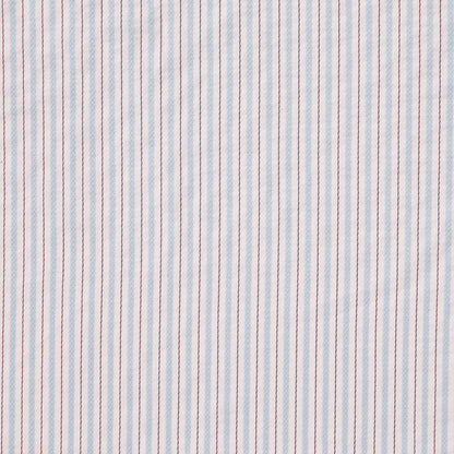 gap presenting the blue color version with Pencil striped stretch nylon and cotton with stitch detailing and good drape