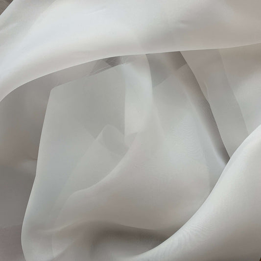 Presenting Gazar Satin Organza a ivory colored lustrous poly organza with a soft hand-feel
