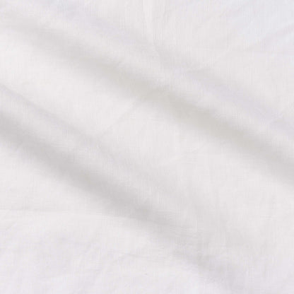 HANKY LINEN presenting the white color version of the dress weight breathable Pure linen fabric 