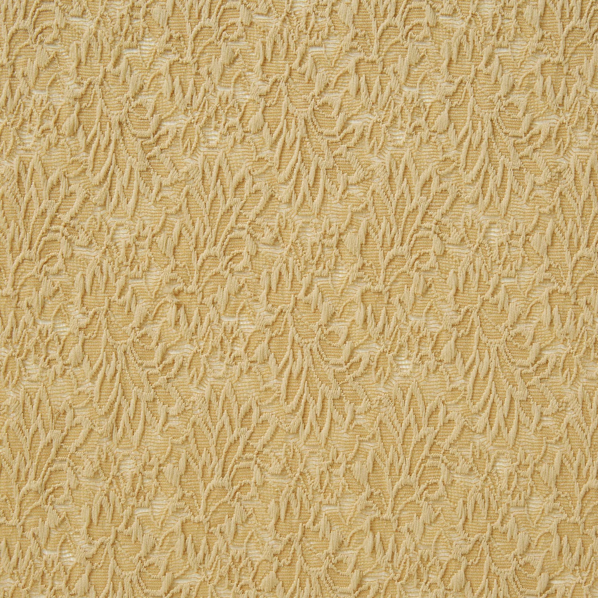 Presenting illusion Jacquard a gold colored stretch  abstract floral design on polyester and nylon with spandex mesh