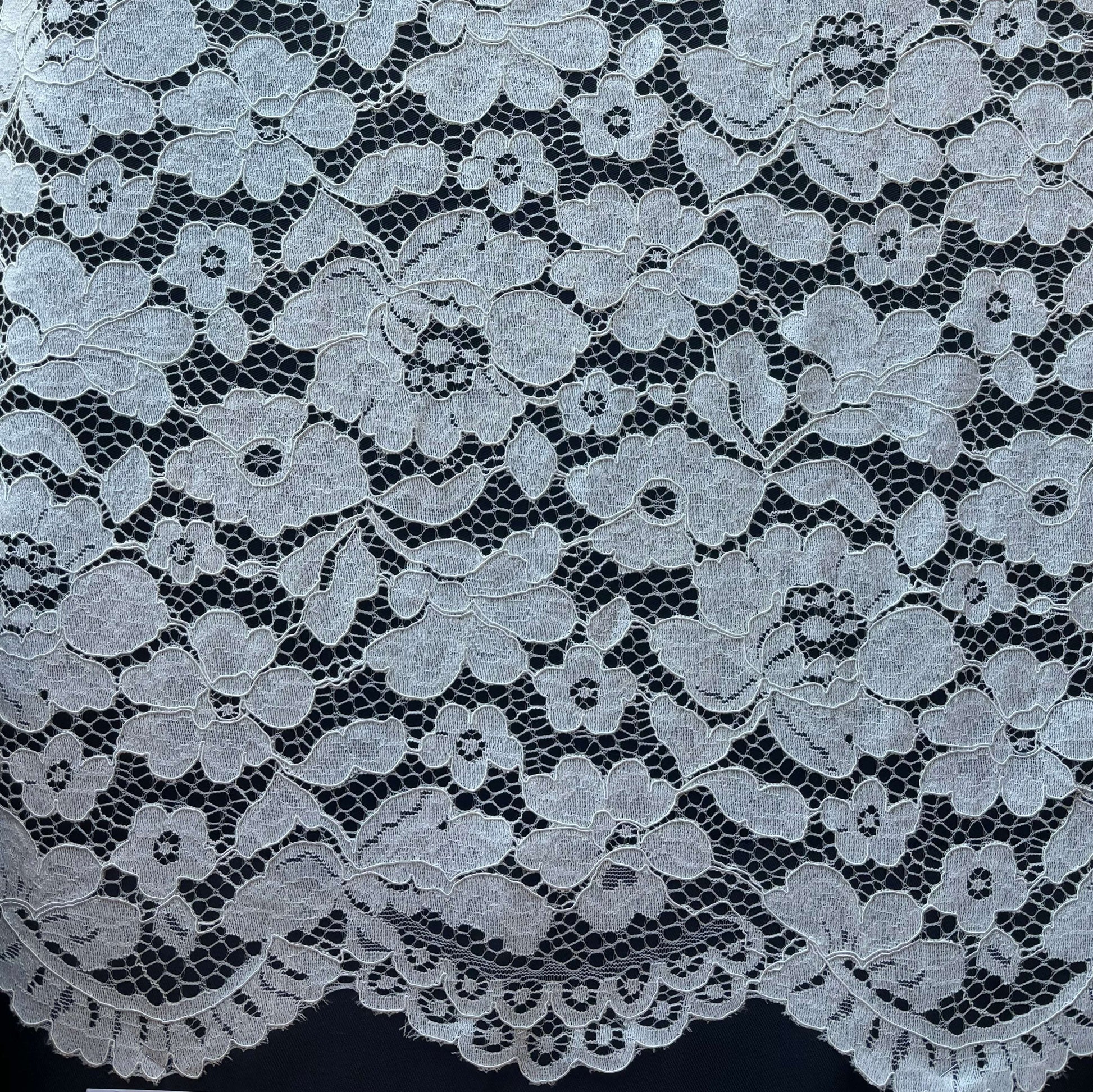 Presenting Forever Lace  a classic french lace in a rayon and nylon blended fabric