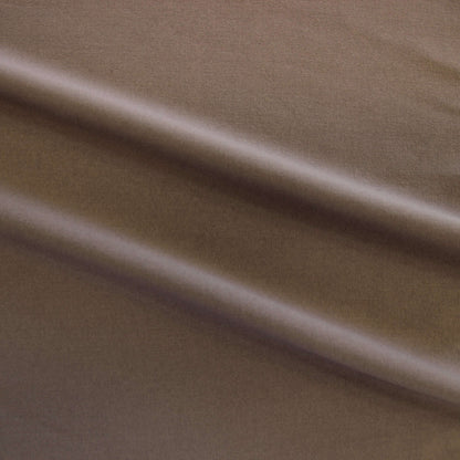 zara plain showing the taupe color version of a two-way stretch soft polyester and rayon with added spandex