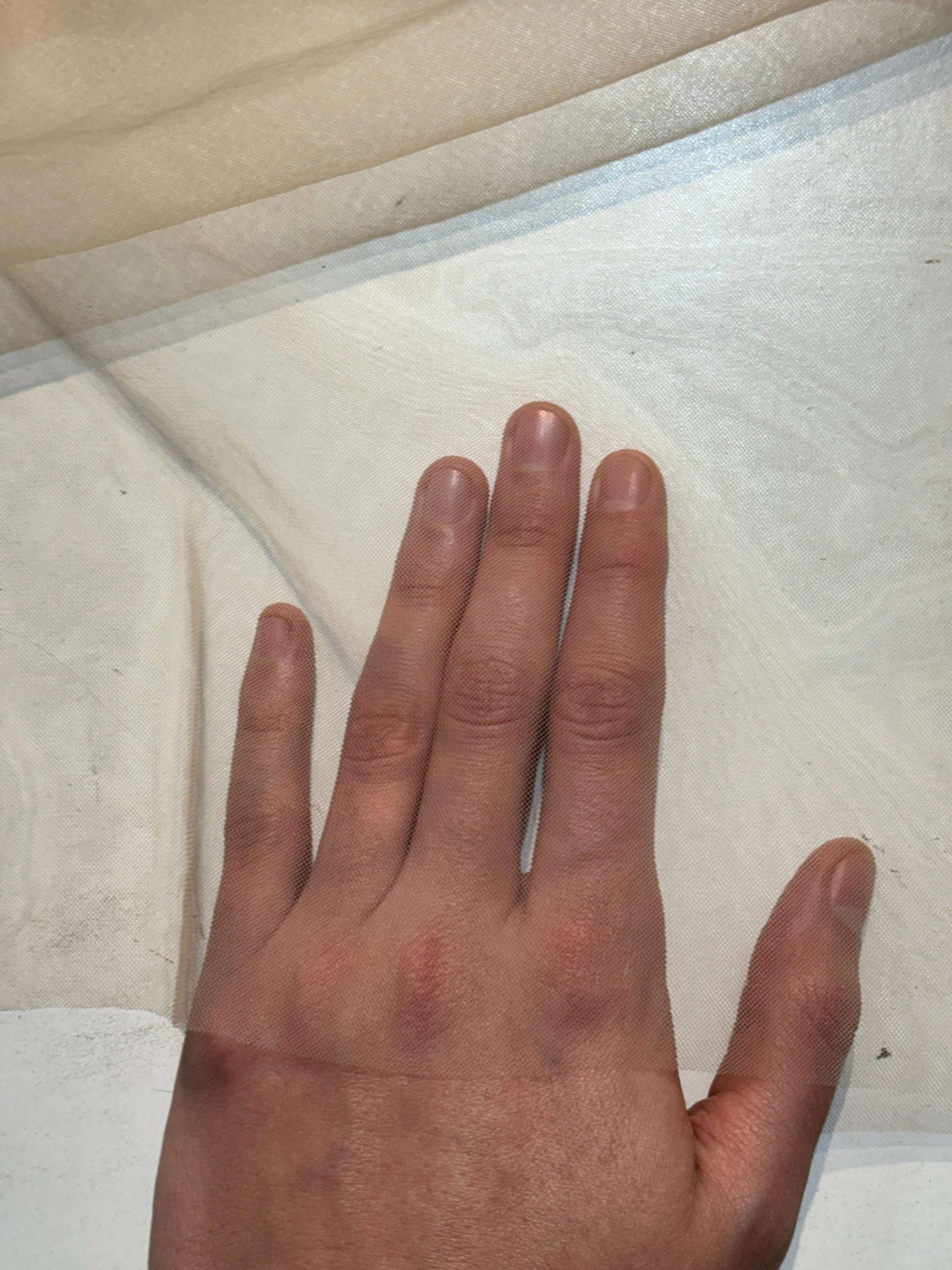 Presenting the sheerness of Invisimesh a pure nylon nylon mesh