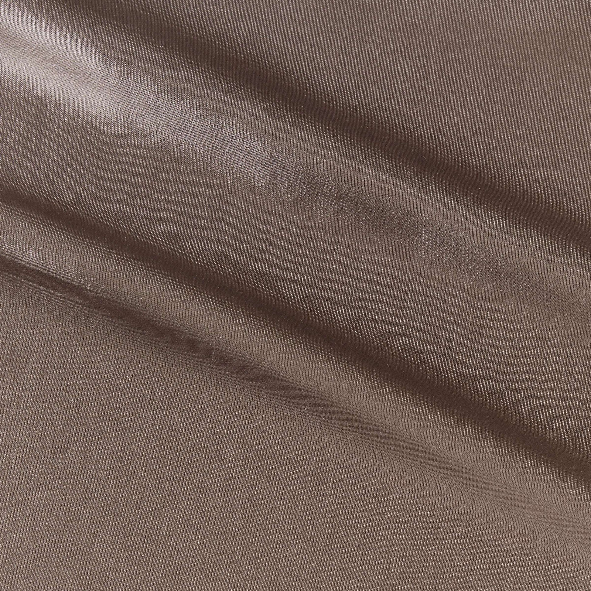 Presenting ivana a mocha colored version of a soft satin acetate and rayon fabric two sided dull and glossy with fluid drape