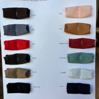 Displaying the Linus full range of color swatches