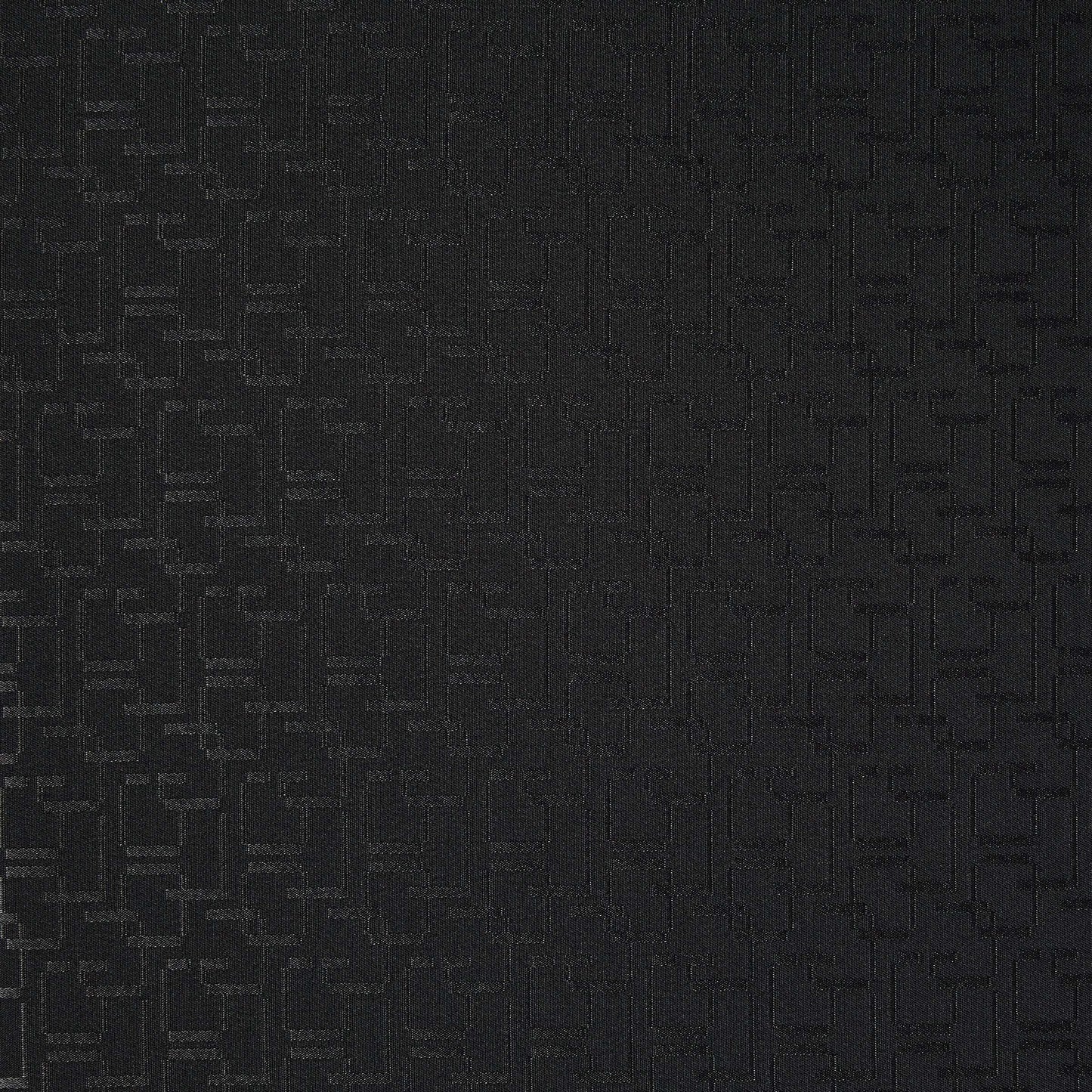 Presenting logo  a black colored stretch jacquard in a modern chain design Polyester with spandex 