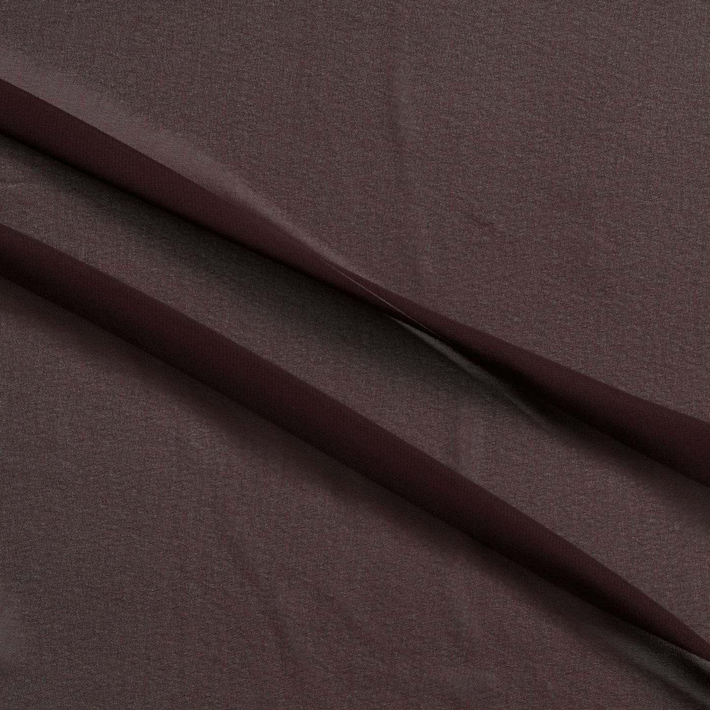 microgette presenting the espresso color version of a sheer soft plain weave Polyester microfibre with matte face and good drape