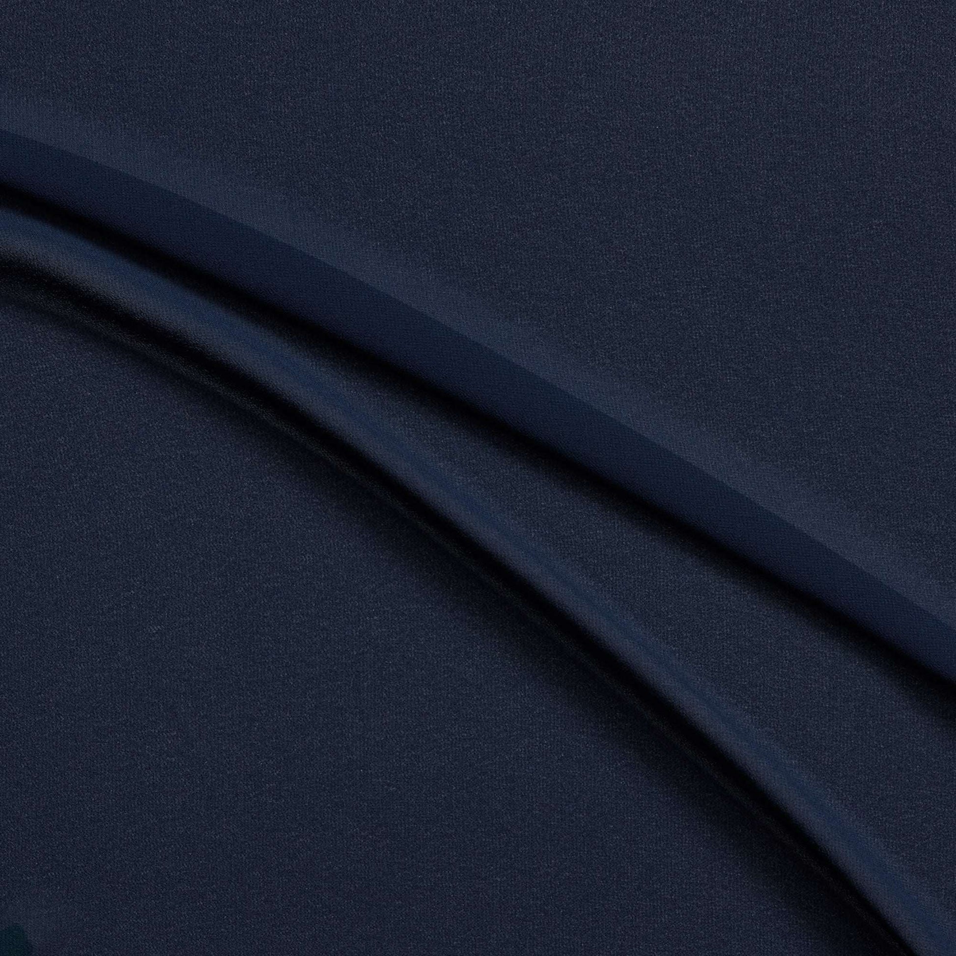 microgette presenting the navy color version of a sheer soft plain weave Polyester microfibre with matte face and good drape